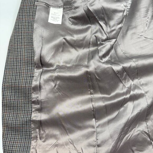 Chaps Ralph Lauren Vintage Houndstooth Wool Blazer Sport Jacket 42 Long Canada - Picture 5 of 16
